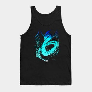 Critical Hit - Freezing Blue (Black Variant) Tank Top